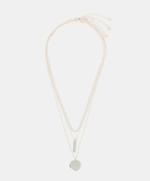 FOREVER 21（フォーエバー トゥエンティーワン）の「3連アソートネックレス（ネックレス・レディース・シルバー/ゴールド・FREE）」の2枚目の写真