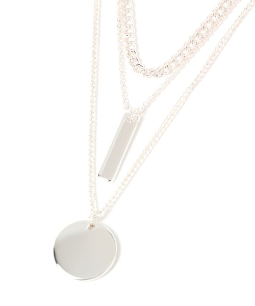 FOREVER 21（フォーエバー トゥエンティーワン）の「3連アソートネックレス（ネックレス・レディース・シルバー/ゴールド・FREE）」の3枚目の写真