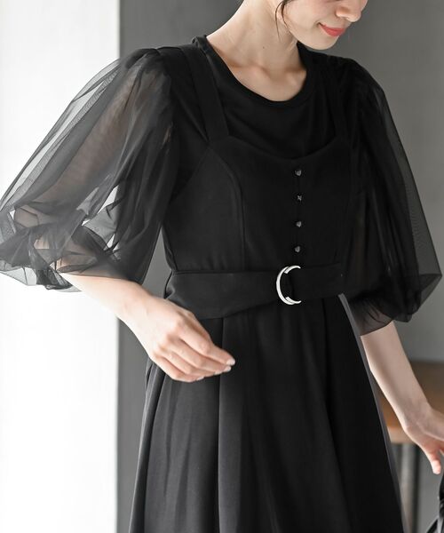 rps(アールピーエス)の「シフォンプリーツ切替Sスウェードジャンドレ(ジャンパースカート・レディース・ボルドー/ブラック/ネイビー/グレー/チャコールグレー・フリー)」の19枚目の写真