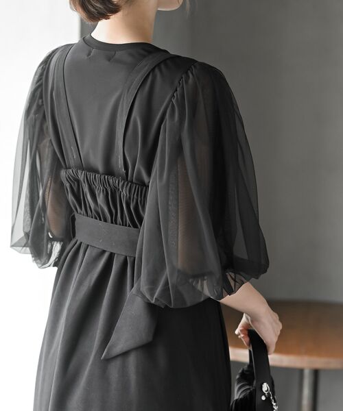 rps(アールピーエス)の「シフォンプリーツ切替Sスウェードジャンドレ(ジャンパースカート・レディース・ボルドー/ブラック/ネイビー/グレー/チャコールグレー・フリー)」の20枚目の写真