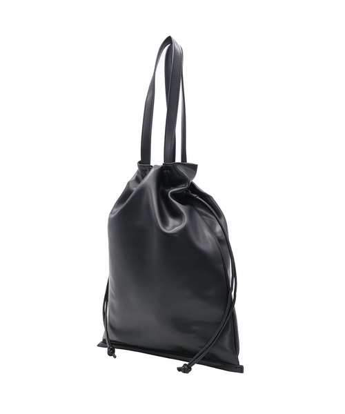 GUSCIO(グッシオ)の「【グッシオベーシック】巾着トートバッグ カジュアル A4対応 PUレザー(トートバッグ・レディース・ベージュ/アイボリー/ブラック/キャメル・FREE)」の5枚目の写真