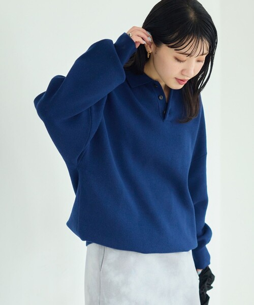 【モスグリーン】カラースキームポロニットプルオーバー 楽天市場】【SALE／55%OFF】シャギーポロニットプルオーバー HARE ハレ