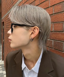Never mind the XU / Chikashitsu+（ネバーマインド ザ エックスユー / チカシツプラス）の「【nmtc+】design pierced earring / 【エヌエムティーシープラス】デザインフープピアスシルバーピアス（ピアス（片耳用））」
