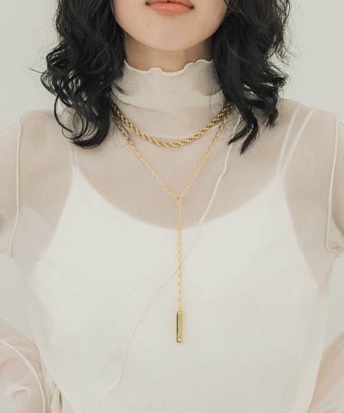 PUBLIC TOKYO（パブリックトウキョウ）の「レイヤードネックレス（ネックレス・レディース・シルバー/ゴールド・FREE）」の2枚目の写真