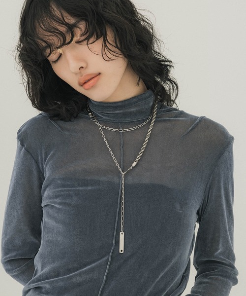 PUBLIC TOKYO（パブリックトウキョウ）の「レイヤードネックレス（ネックレス・レディース・シルバー/ゴールド・FREE）」の12枚目の写真