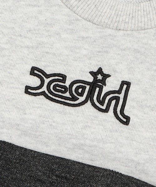 X-girl Stages（エックスガールステージス）の「カットデニム切替ワンピース（ワンピース・キッズ・ブラック/ネイビー・90cm/100cm/110cm/120cm/130cm/140cm）」の11枚目の写真