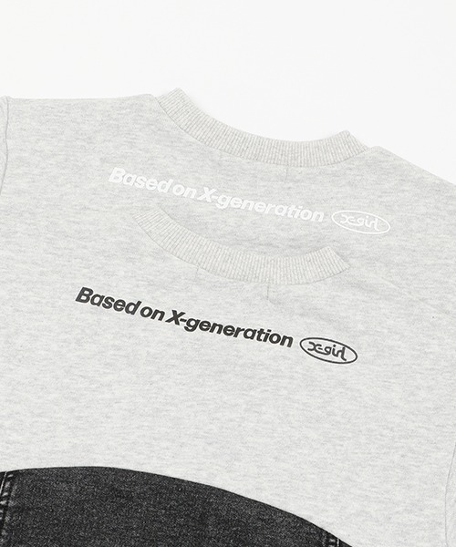 X-girl Stages（エックスガールステージス）の「カットデニム切替ワンピース（ワンピース・キッズ・ブラック/ネイビー・90cm/100cm/110cm/120cm/130cm/140cm）」の5枚目の写真