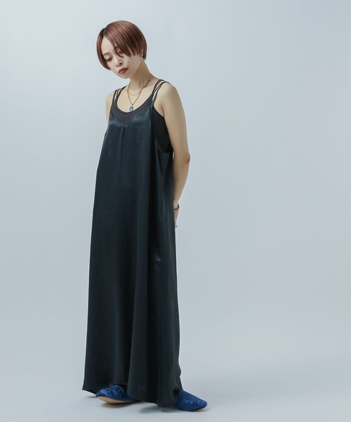 bijorie（ビジュリィ）の「【bijorie】キャミワンピ（ルームワンピース・レディース・ネイビー/ピンク・FREE）」の2枚目の写真