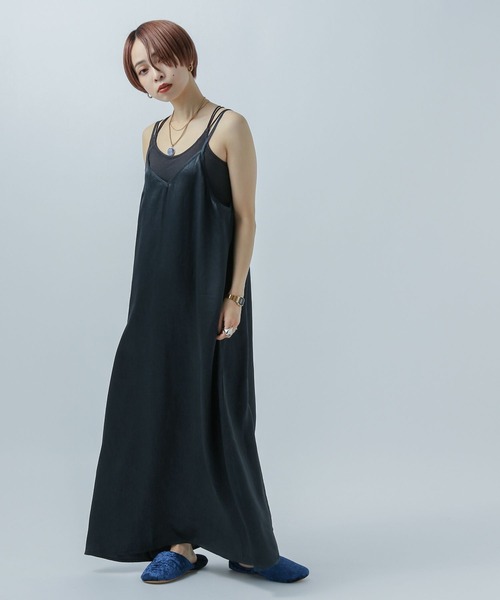 bijorie（ビジュリィ）の「【bijorie】キャミワンピ（ルームワンピース・レディース・ネイビー/ピンク・FREE）」の3枚目の写真