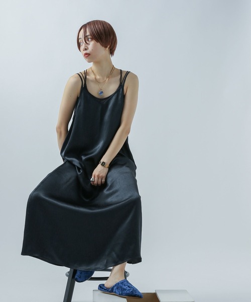 bijorie（ビジュリィ）の「【bijorie】キャミワンピ（ルームワンピース・レディース・ネイビー/ピンク・FREE）」の6枚目の写真