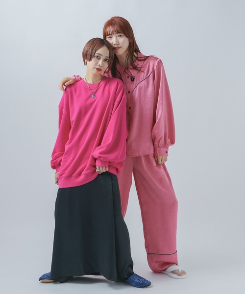 bijorie（ビジュリィ）の「【bijorie】キャミワンピ（ルームワンピース・レディース・ネイビー/ピンク・FREE）」の11枚目の写真