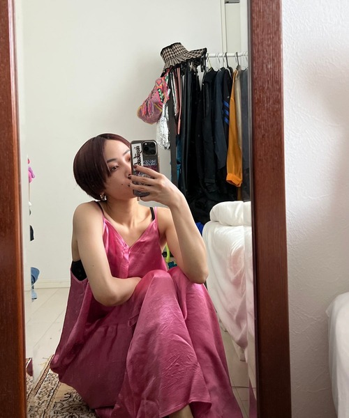 bijorie（ビジュリィ）の「【bijorie】キャミワンピ（ルームワンピース・レディース・ネイビー/ピンク・FREE）」の16枚目の写真