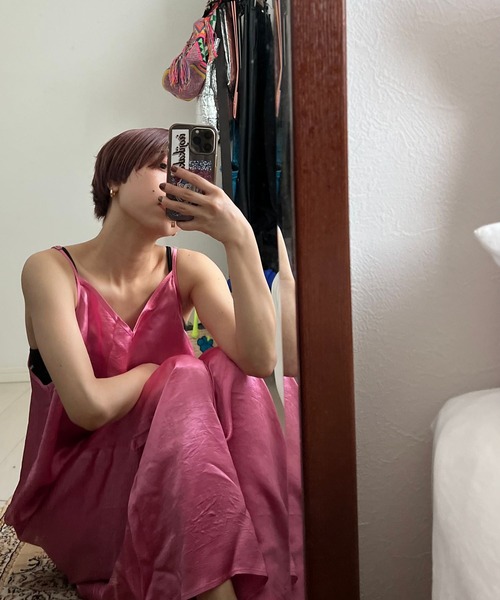 bijorie（ビジュリィ）の「【bijorie】キャミワンピ（ルームワンピース・レディース・ネイビー/ピンク・FREE）」の17枚目の写真