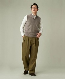 TOKYO SHIRTS | ハーフ釦　ベーシック ニットベスト(ベスト)