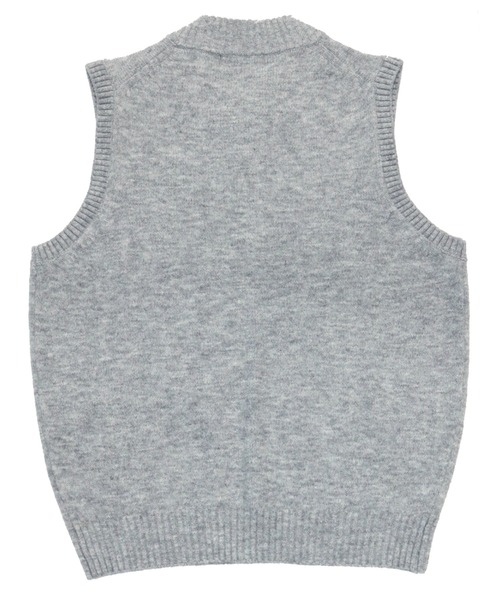 TOKYO SHIRTS（トウキョウシャツ）の「ハーフ釦　ベーシック ニットベスト（ベスト・メンズ・ネイビー/グレー/ブラウン・L/LL/M）」の5枚目の写真