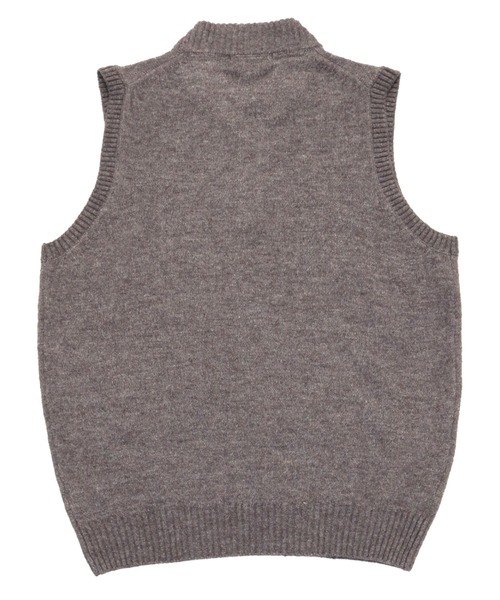TOKYO SHIRTS（トウキョウシャツ）の「ハーフ釦　ベーシック ニットベスト（ベスト・メンズ・ネイビー/グレー/ブラウン・L/LL/M）」の8枚目の写真