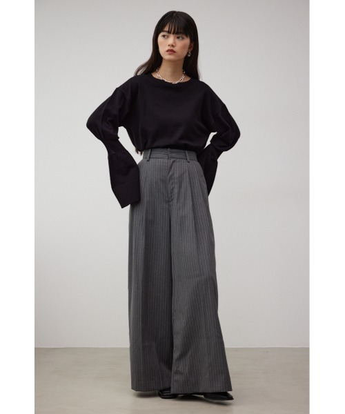 AZUL by moussy（アズールバイマウジー）の「キャンディースリーブニットトップス（ニット/セーター・レディース・グレー/アイボリー/ブラック・SMALL/MEDIUM）」の14枚目の写真