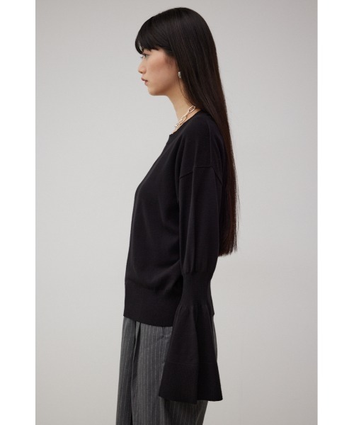 AZUL by moussy（アズールバイマウジー）の「キャンディースリーブニットトップス（ニット/セーター・レディース・グレー/アイボリー/ブラック・SMALL/MEDIUM）」の16枚目の写真