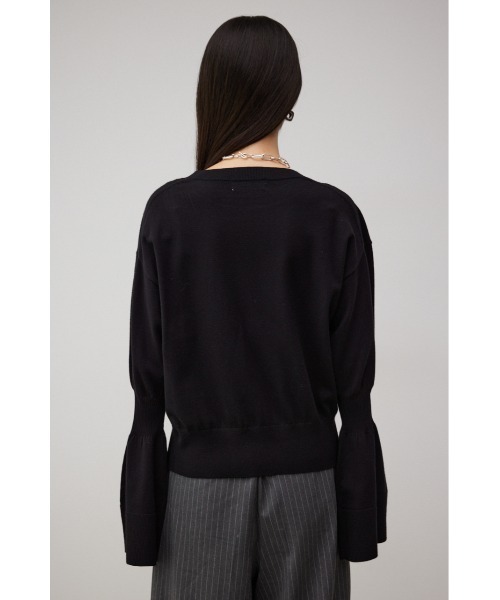 AZUL by moussy（アズールバイマウジー）の「キャンディースリーブニットトップス（ニット/セーター・レディース・グレー/アイボリー/ブラック・SMALL/MEDIUM）」の17枚目の写真