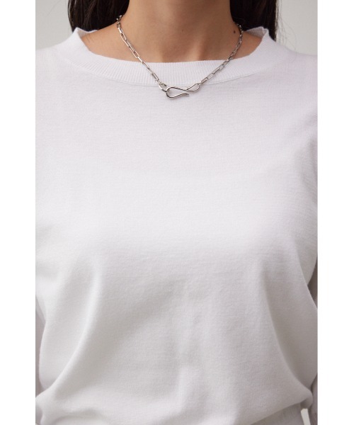 AZUL by moussy（アズールバイマウジー）の「キャンディースリーブニットトップス（ニット/セーター・レディース・グレー/アイボリー/ブラック・SMALL/MEDIUM）」の9枚目の写真