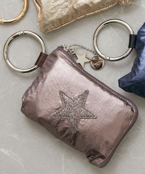 Paradise Picnic（パラダイスピクニック）の「グリッタースターエコバッグ　S（エコバッグ/サブバッグ・レディース・ゴールド/その他1/シルバー/ネイビー/ダークブラウン・FREE）」の2枚目の写真