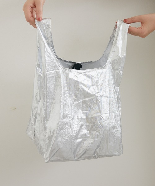 Paradise Picnic（パラダイスピクニック）の「グリッタースターエコバッグ　S（エコバッグ/サブバッグ・レディース・ゴールド/その他1/シルバー/ネイビー/ダークブラウン・FREE）」の21枚目の写真