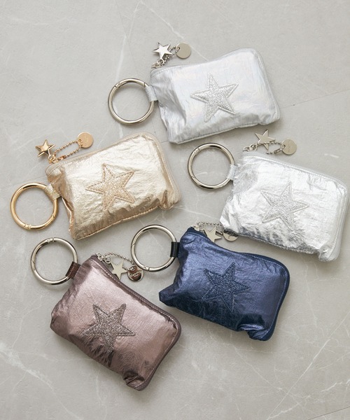 Paradise Picnic（パラダイスピクニック）の「グリッタースターエコバッグ　S（エコバッグ/サブバッグ・レディース・ゴールド/その他1/シルバー/ネイビー/ダークブラウン・FREE）」の11枚目の写真