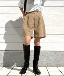 Q | タックショートパンツ(その他パンツ)