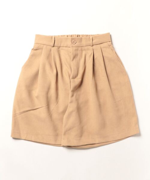 Q（キュー）の「タックショートパンツ（その他パンツ・レディース・チャコールグレー/ベージュ・MEDIUM）」の12枚目の写真