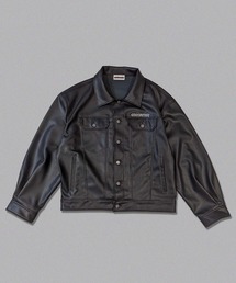 Synthetic leather jacket