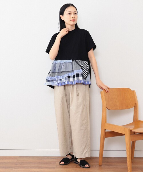 TORI-TO x BEAMS BOY レースティアードショートスリーブTシャツ BEAMS BOY（ビームスボーイ）の「TORI-TO × BEAMS BOY / レース