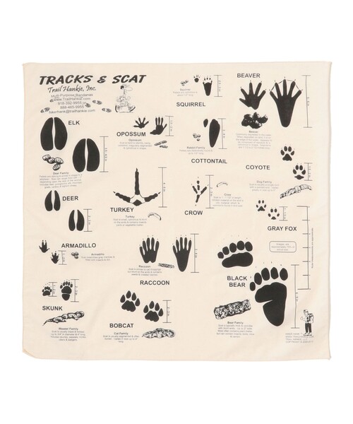 BEAMS BOY（ビームスボーイ）の「Trail Hankie / バンダナ（バンダナ/スカーフ・レディース・ホワイト/オフホワイト・ONE SIZE）」の2枚目の写真