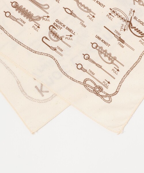 BEAMS BOY（ビームスボーイ）の「Trail Hankie / バンダナ（バンダナ/スカーフ・レディース・ホワイト/オフホワイト・ONE SIZE）」の4枚目の写真