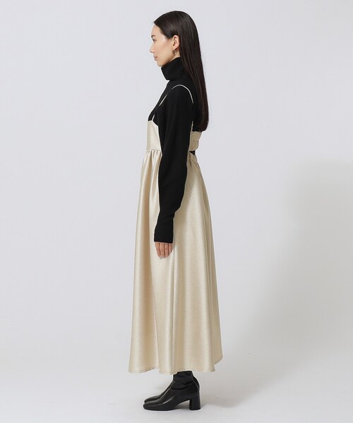 GALLEST（ギャレスト）の「メタリックキャミワンピース（ワンピース・レディース・ダークグレー/サンドベージュ・38）」の17枚目の写真