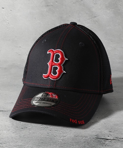 NEW ERA(ニューエラ)の「【NEW ERA/ニューエラ】9THIRTY LOGO MESH CAP/ロゴメッシュキャップ(キャップ・メンズ・ブルー/グレー/ブラック/ブラック系1/ネイビー/ブルー系1・M/L/S/M)」の3枚目の写真