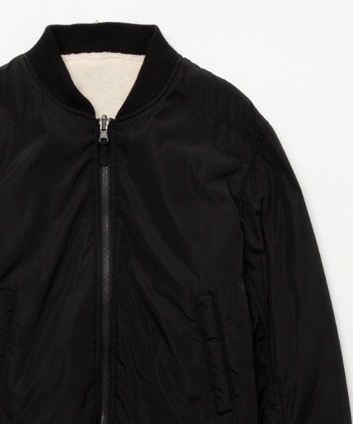 NAVY（ネイビー）の「NAVY リバーシブル MA-1 タイプブルゾン（MA-1・キッズ・カーキ/ブラック/ネイビー・120/140/150/130/160）」の2枚目の写真