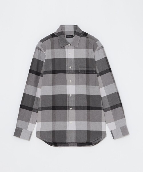 BLACK LABEL CRESTBRIDGE（ブラックレーベル・クレストブリッジ）の「ソフトタッチヘリンボンチェックシャツ（シャツ/ブラウス・メンズ・ライトグレー/レッド系その他2・S/M/L/XL）」の6枚目の写真
