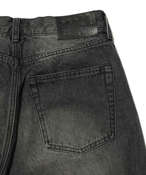 X-girl（エックスガール）の「BACK SLIT DENIM PANTS（デニムパンツ・レディース・ブラック/ライトインディゴブルー・M/S/XS）」の10枚目の写真