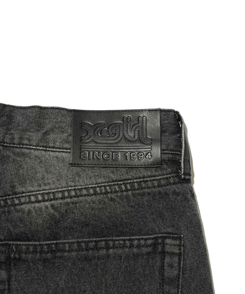 X-girl（エックスガール）の「BACK SLIT DENIM PANTS（デニムパンツ・レディース・ブラック/ライトインディゴブルー・M/S/XS）」の11枚目の写真