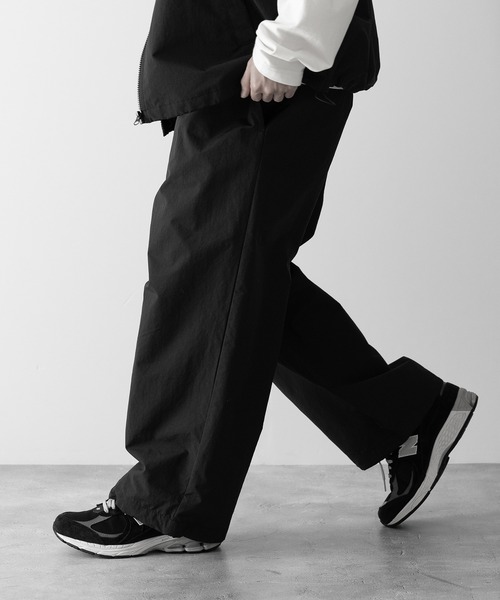 【RUUBON】nylon drawstring pants / ナイロン ドロストパンツ（スラックス）｜RUUBON（ルーボン）