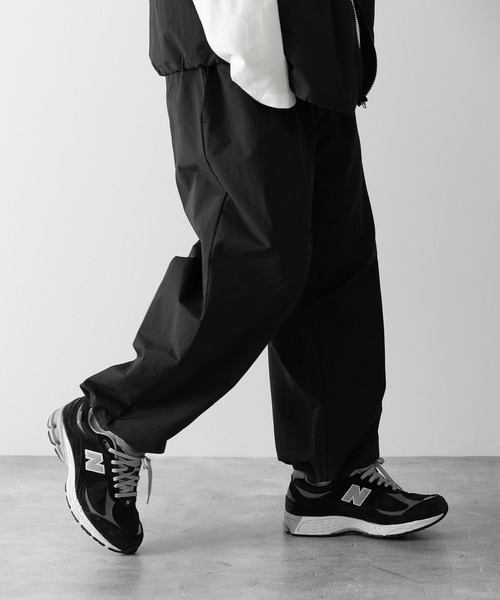 【RUUBON】nylon drawstring pants / ナイロン ドロストパンツ（スラックス）｜RUUBON（ルーボン）