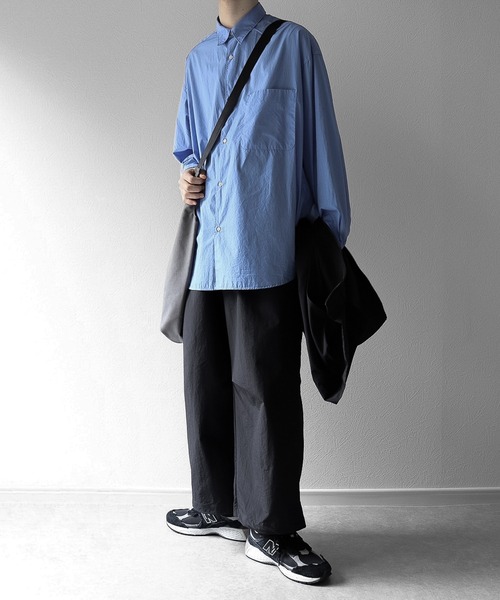 【RUUBON】nylon drawstring pants / ナイロン ドロストパンツ（スラックス）｜RUUBON（ルーボン）