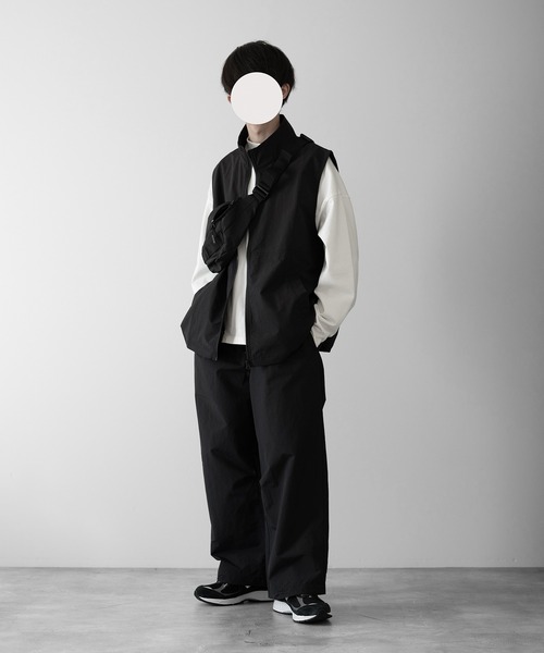 【RUUBON】nylon drawstring pants / ナイロン ドロストパンツ（スラックス）｜RUUBON（ルーボン）