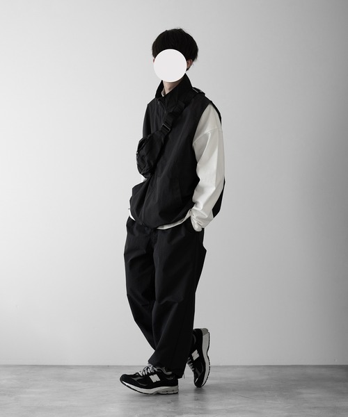 【RUUBON】nylon drawstring pants / ナイロン ドロストパンツ（スラックス）｜RUUBON（ルーボン）