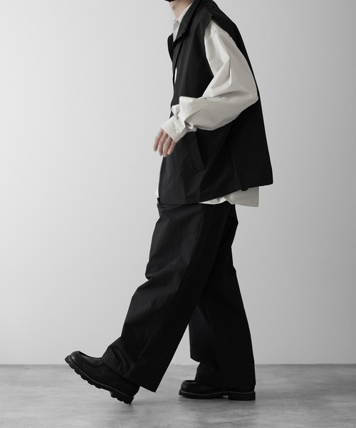 【RUUBON】nylon drawstring pants / ナイロン ドロストパンツ（スラックス）｜RUUBON（ルーボン）