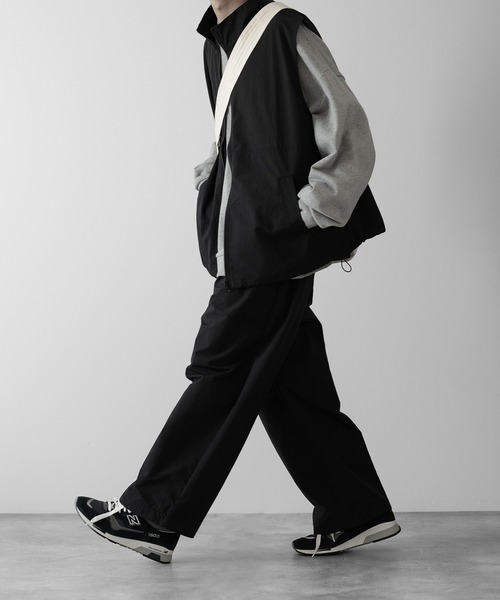 【RUUBON】nylon drawstring pants / ナイロン ドロストパンツ（スラックス）｜RUUBON（ルーボン）