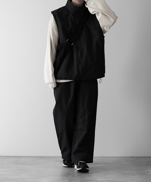 【RUUBON】nylon drawstring pants / ナイロン ドロストパンツ（スラックス）｜RUUBON（ルーボン）