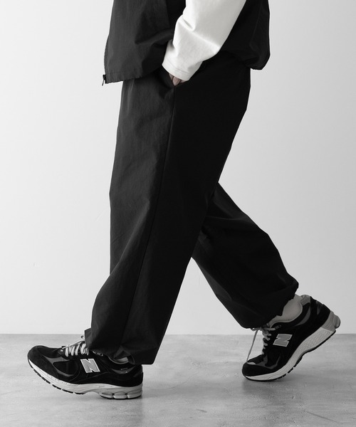 【RUUBON】nylon drawstring pants / ナイロン ドロストパンツ（スラックス）｜RUUBON（ルーボン）