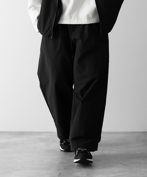 【RUUBON】nylon drawstring pants / ナイロン ドロストパンツ（スラックス）｜RUUBON（ルーボン）
