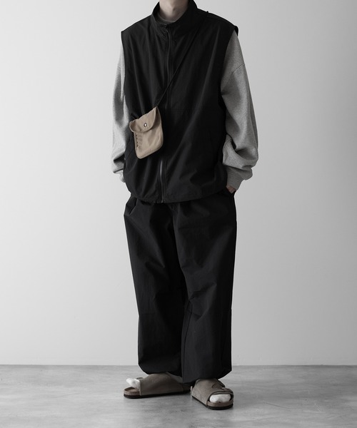 【RUUBON】nylon drawstring pants / ナイロン ドロストパンツ（スラックス）｜RUUBON（ルーボン）